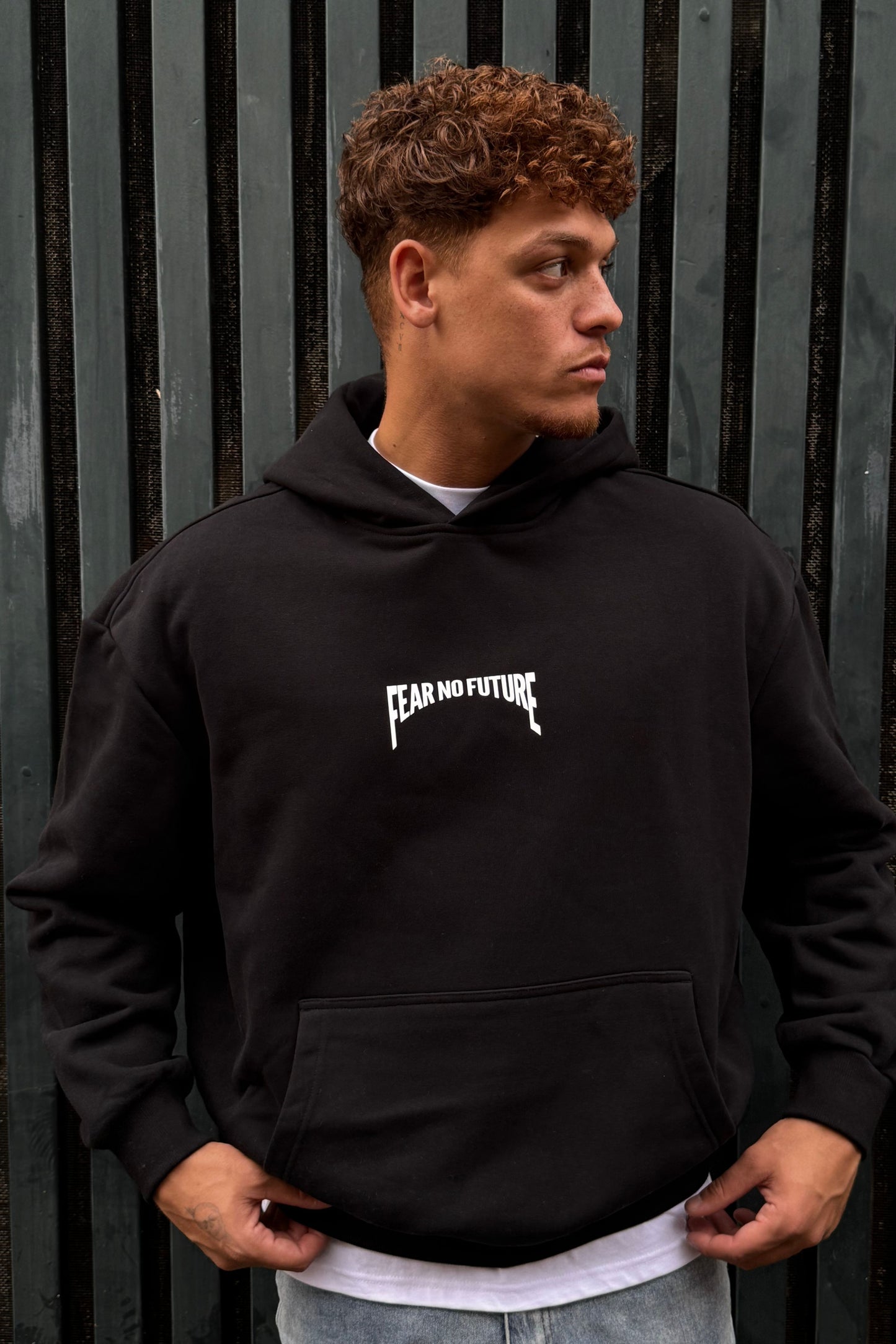 Face Hoodie Black