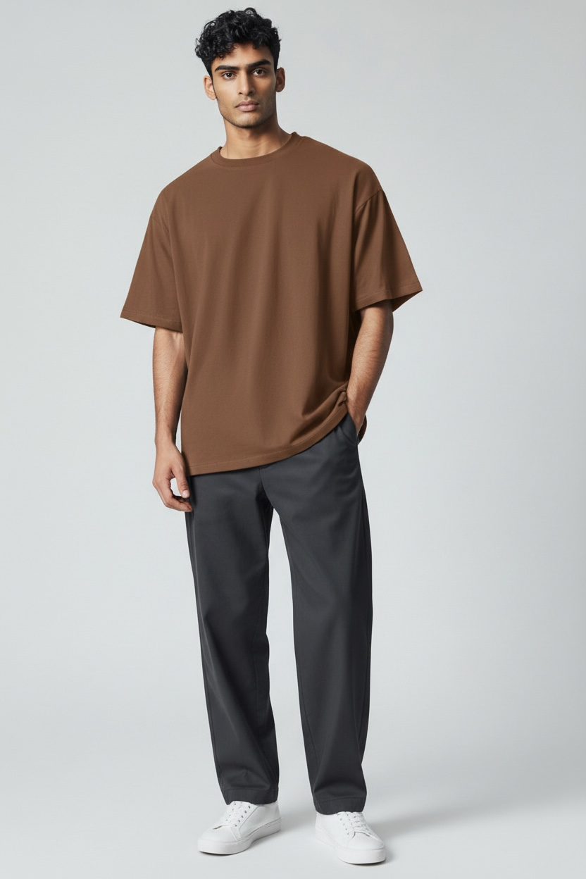 Oversized Tee Vintage Brown