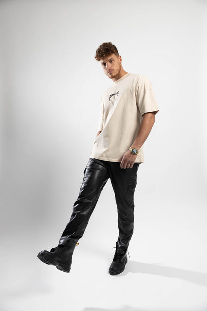 Face Tee - Beige